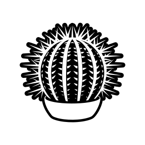 Plant Symbol, Cactoid, Plant, Leaf, Nature,,vector icon