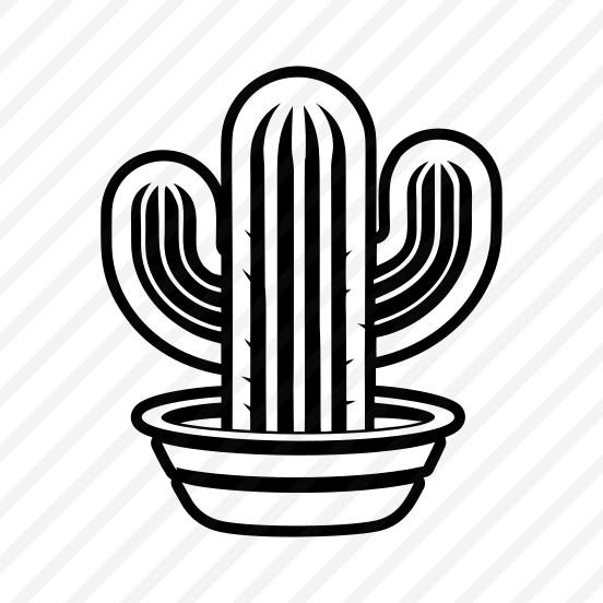 Thorny Plant, Cactoid, Cactus, Leaf, Nature,,vector preview