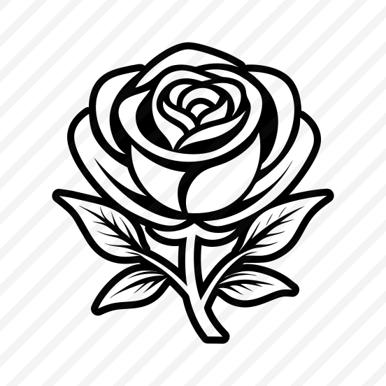 Rose Flower, Floral, Petals, Nature, Plant,icons preview