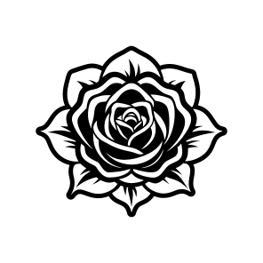 Rose, Flower, Floral, Petals, Nature,,simple Icon icon