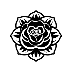 Rose, Flower Logo, Floral, Petals, Nature, icon