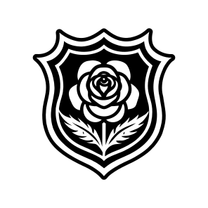 Rose, Flower Logo, Floral, Petals, Nature,,flat icon