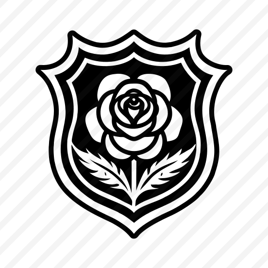 Rose, Flower Logo, Floral, Petals, Nature,,flat preview
