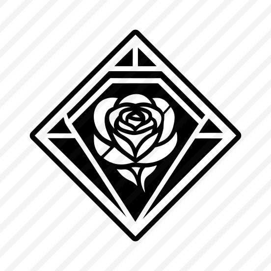 Rose, Flower Logo, Floral, Petals, Nature,,icons preview
