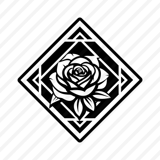 ,rose, Flower Logo, Floral, Petals, Nature,,vector preview