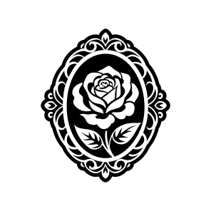 Rose, Flower Symbol, Floral, Petals, Nature,,flat icon