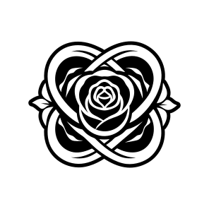 Rose, Flower Symbol, Floral, Petals, Nature,,simple Icon icon