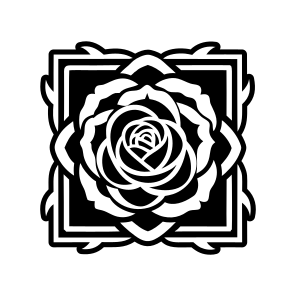 Rose Logo, Flower, Floral, Petals, Nature, icon