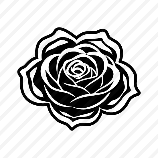 Rose Logo, Flower, Floral, Petals, Nature,,simple Icon preview