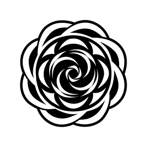 Rose Symbol, Flower, Floral, Petals, Nature,,icons icon