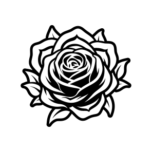 ,rose Symbol, Flower, Floral, Petals, Nature,,vector icon