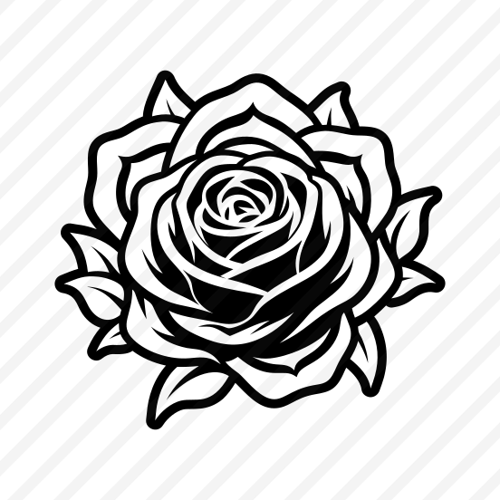 ,rose Symbol, Flower, Floral, Petals, Nature,,vector preview
