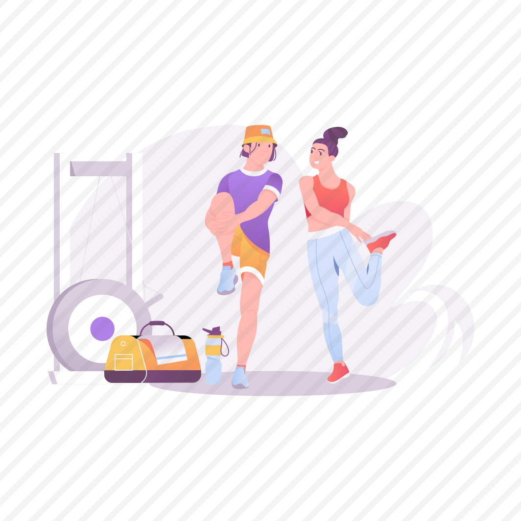 Couple Gym, Warm Up, Fitness, Exercise, Workout preview