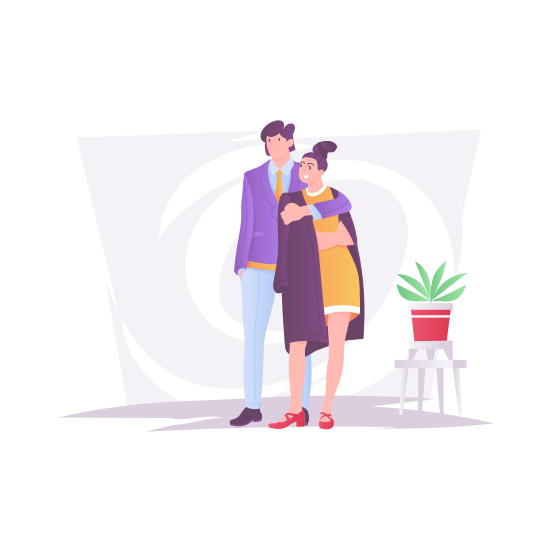 Couple Shoot, Romantic, Lovely, Posing, Photoshoot illustration