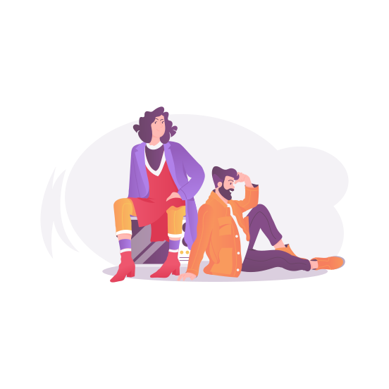 Fashion Models, Posing, Photoshoot, Clothing, Couple illustration