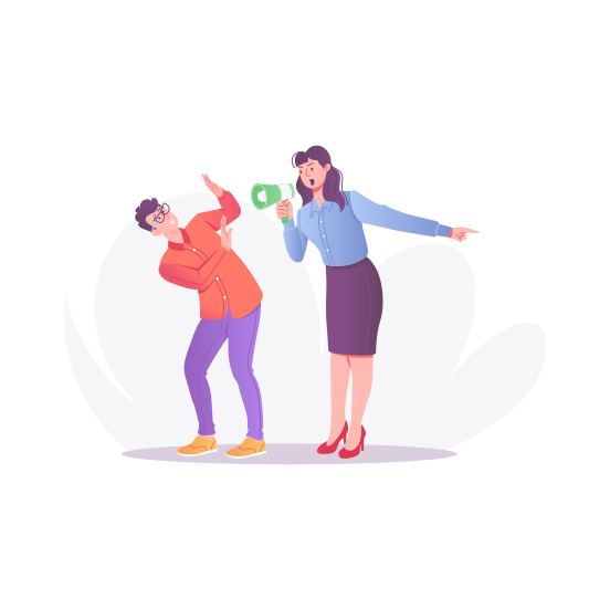 Get Out, Layoff, Fired, Dismissed, Unemployed illustration