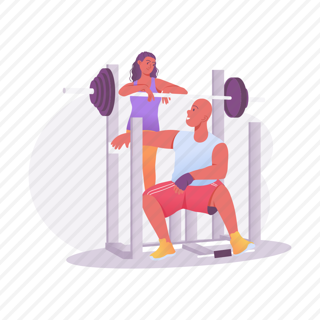 Gym Partner, Trainer, Couple, Fitness, Exercise preview