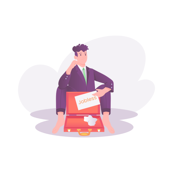 Jobless, Unemployed, Idle, Seeking Job, Needy illustration