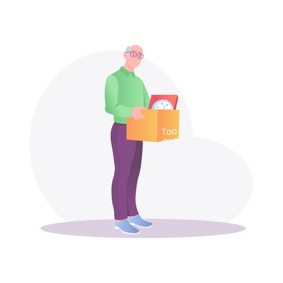 Loss Job, Layoff, Fired, Dismissed, Unemployed illustration