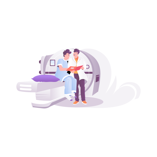 Mri Report, Tomography, Ct Scanning, Machine, Medical illustration