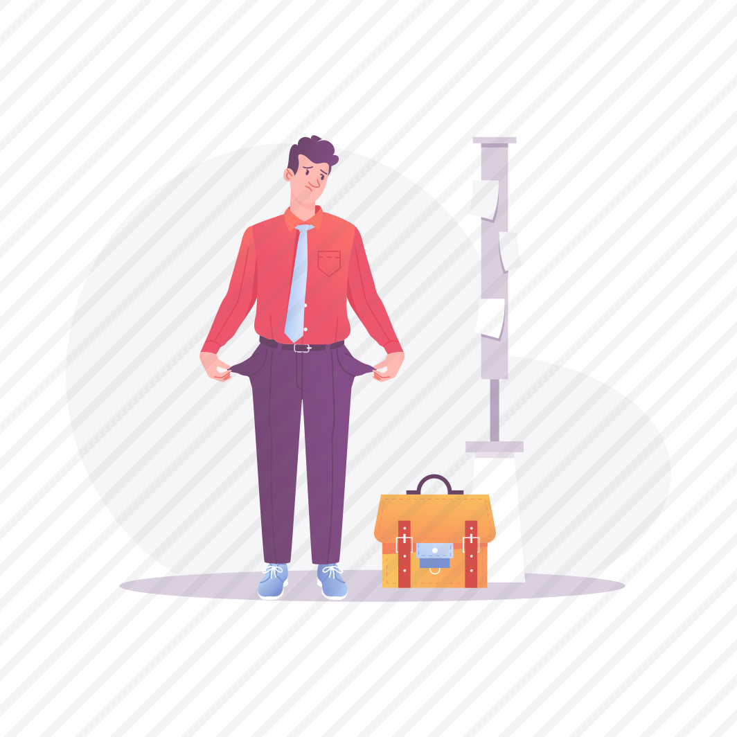 No Money, Poverty, Financial Problem, Crisis, Sad preview