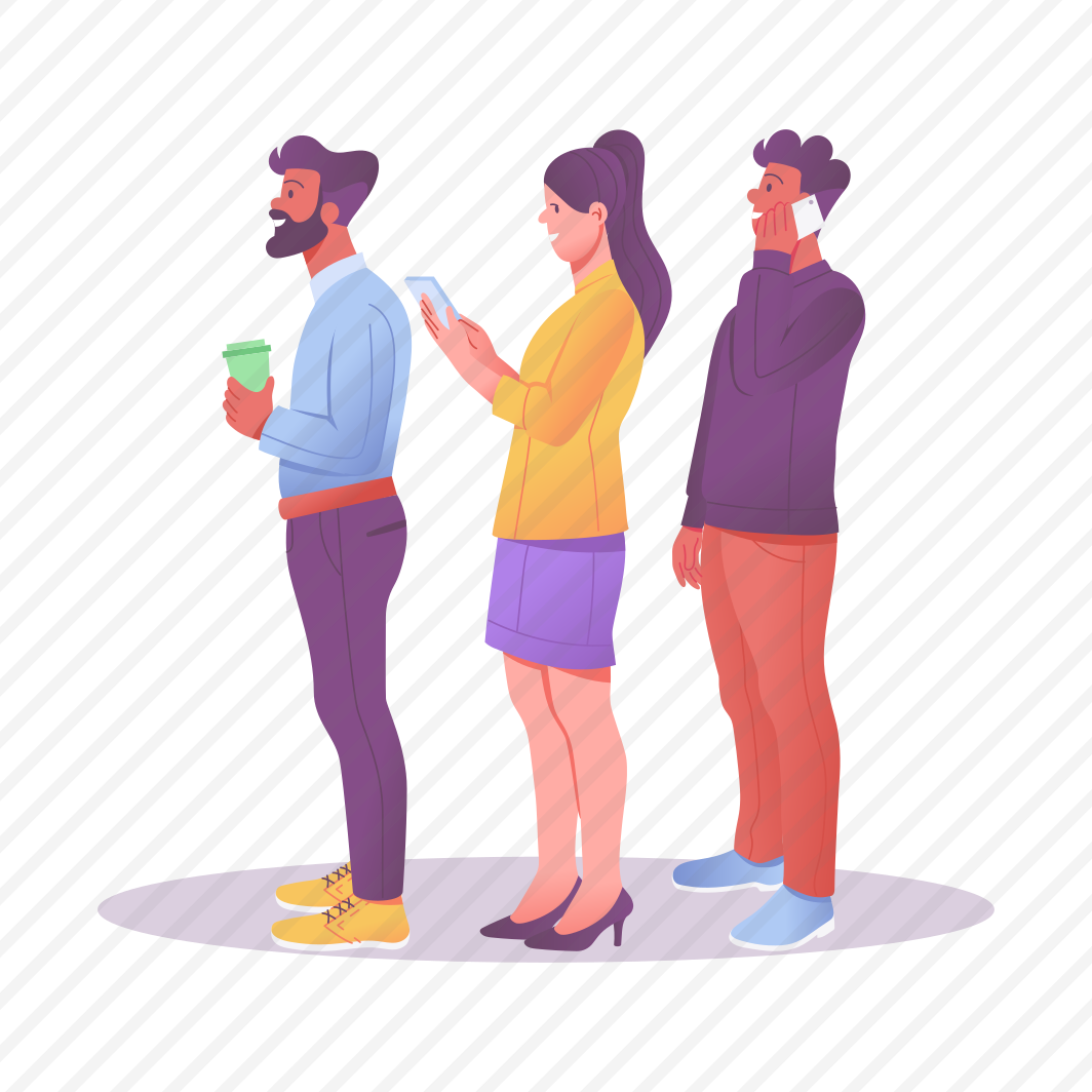 Queue, Sequence, People, Waiting, Standing preview