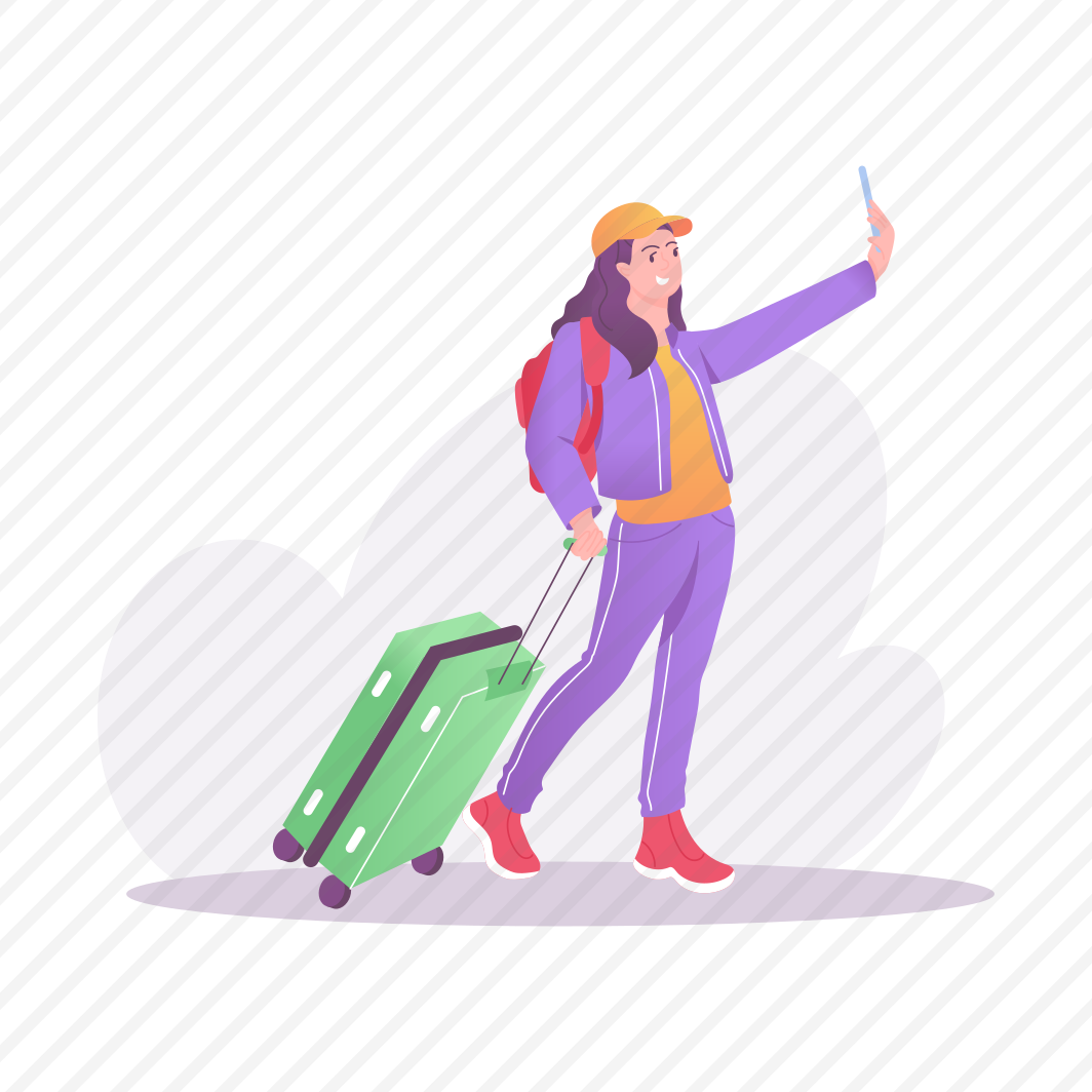 Taking Selfie, Photography, Traveller, Baggage, Tourist preview