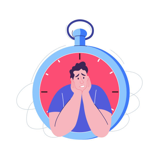 Anxiety, Depression, Stress, Sad, Unhappy, illustration