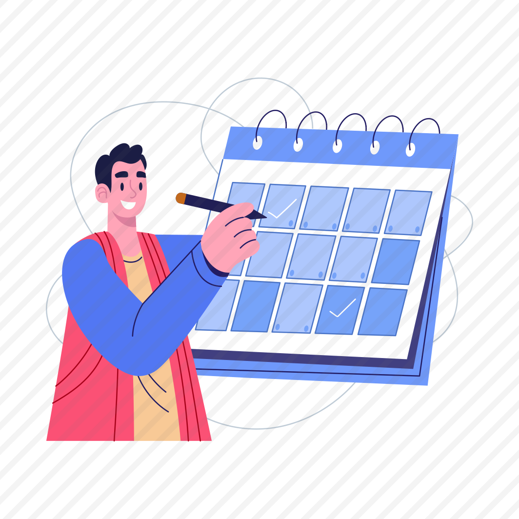 Calendar, Marking, Date, Task, Scheduling preview