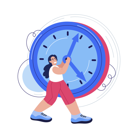 Setting Clock, Adjusting, Punctuality, Effort, Time, illustration