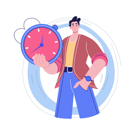 Time Management, Intelligent, Organizing, Efficient, Productivity illustration