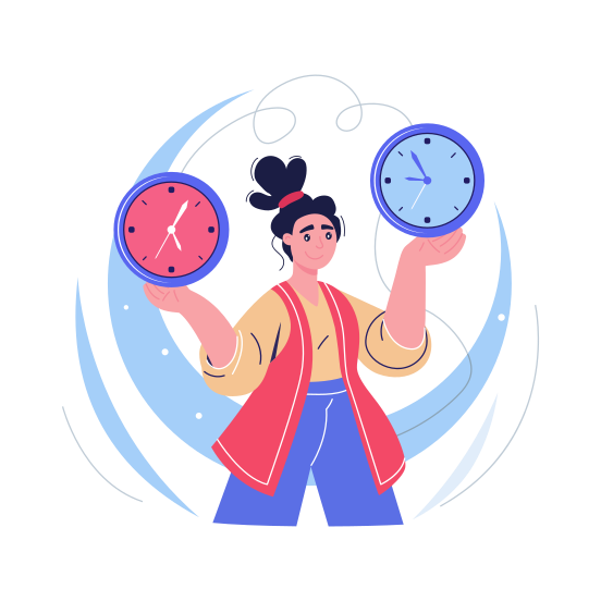 Time Optimization, Productivity, Scheduling, Organizing, Balancing illustration