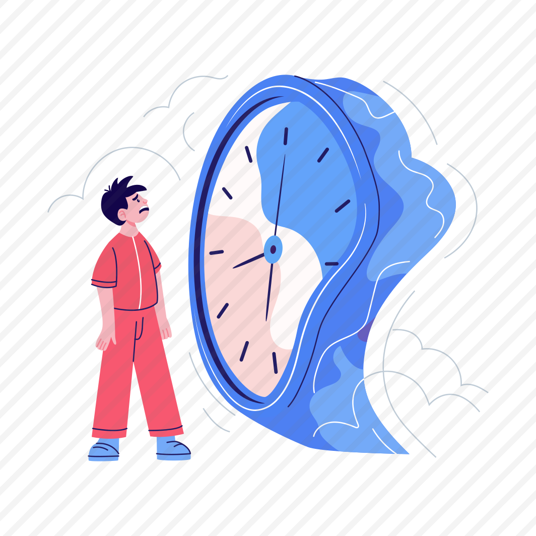 Wasting Time, Delaying, Procrastination, Unproductive, Distortion preview