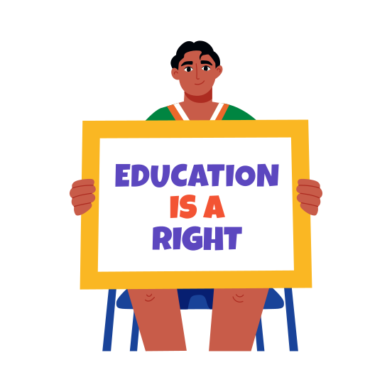 Educational Rights, Academic, Awareness, Advocacy, Knowledge illustration