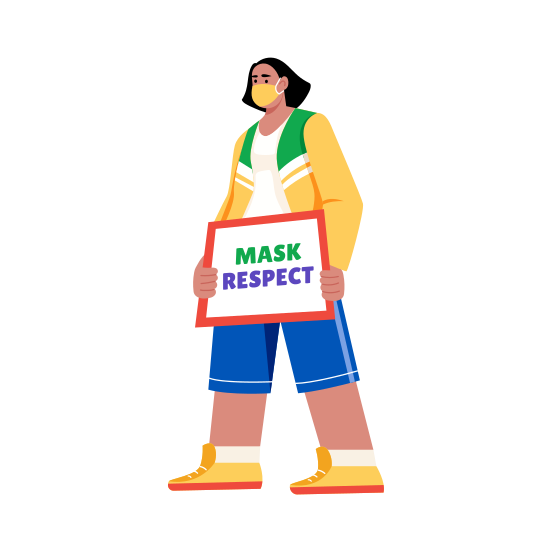 Medical Awareness, Mask, Pollution, Healthcare, Advocacy illustration