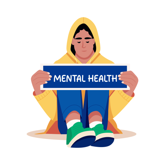 Mental Health, Wellness, Psychology, Emotional, Therapy, illustration