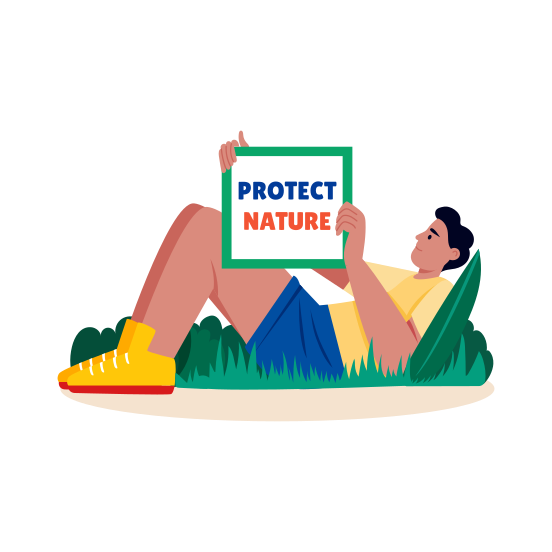 Protect Nature, Ecology, Activism, Environmental, Awareness illustration