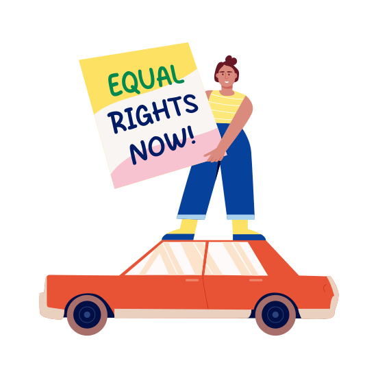 Protest, Feminism, Women Rights, Demonstration, Advocacy illustration