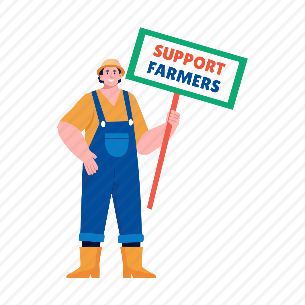 Support Farmers, Signage, Protest, Advocacy, Rights preview