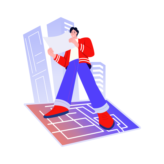 Building Model, Architecture, Planning, Blueprint, Construction illustration