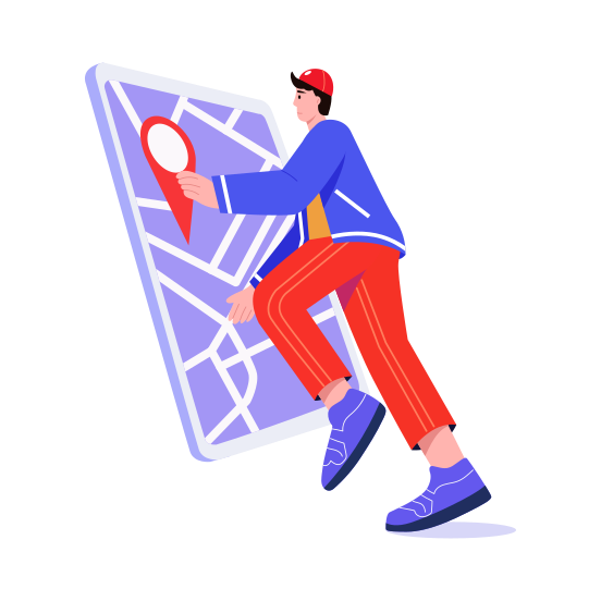 Gps Navigation, Map, Location, Technology, Directional illustration