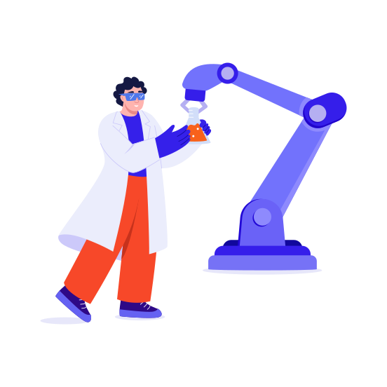 Lab Robot, Arm, Machine, Bot, Innovation illustration