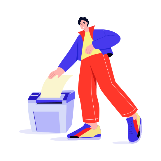 Printer, Paper, Document, Printing, Machine illustration