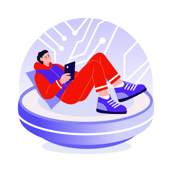 Time Capsule, Preservation, Relaxation, Futuristic, Technology illustration