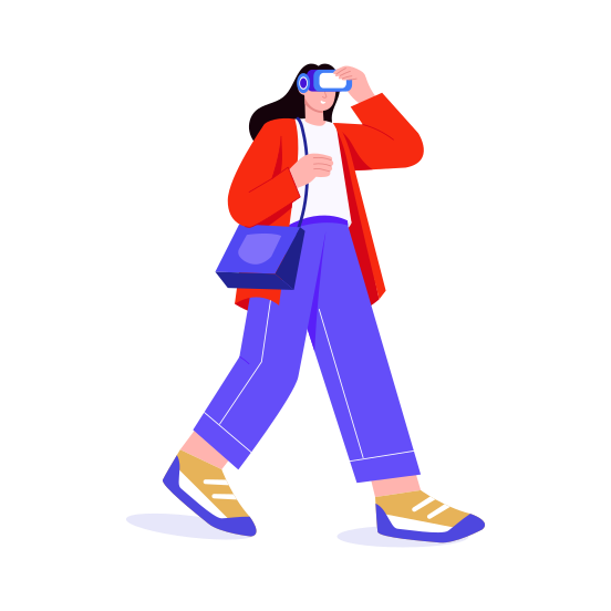 Vr Glasses, Googles, Simulation, Immersive illustration