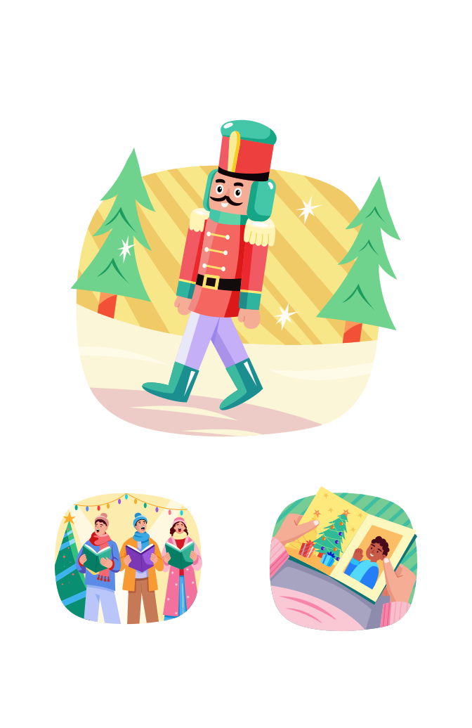 Christmas Illustration Art Set Large Set Preview