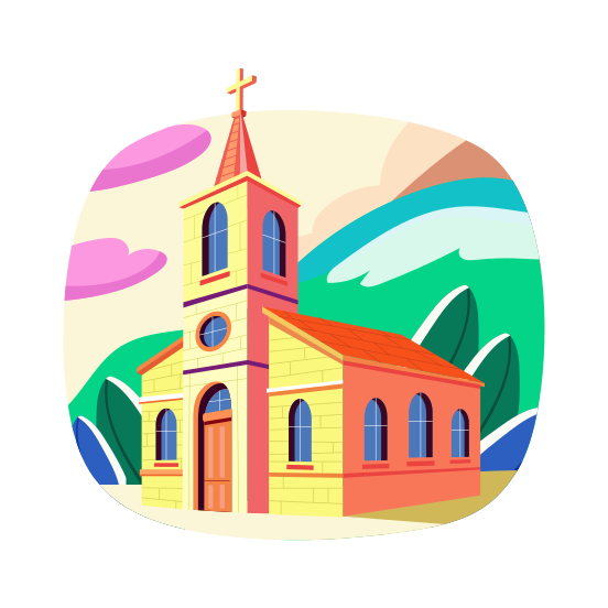 Church, Cathedral, Chapel, Religious, Christianity, illustration