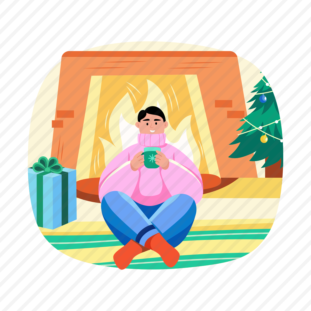 Drinking Coffee, Tea, Cozy, Winter, Warm preview