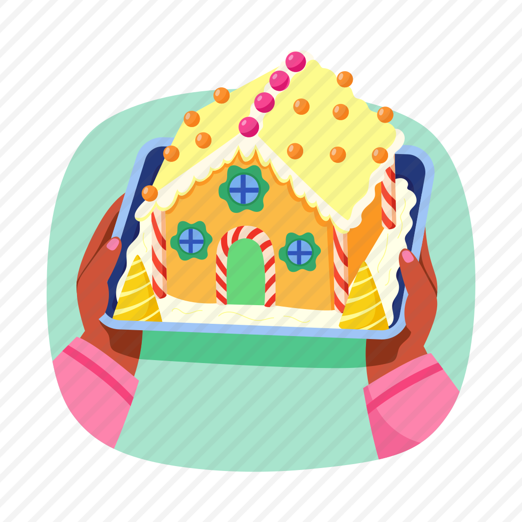 Gingerbread House, Cake, Confectionery, Dessert, Sweet, preview