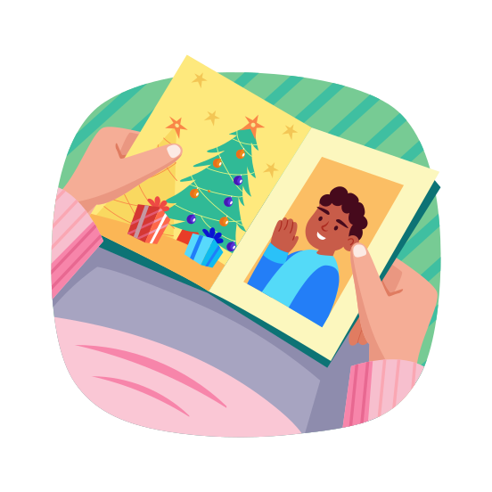 Happy Memories, Pictures, Keepsake, Scrapbook, Photos, illustration